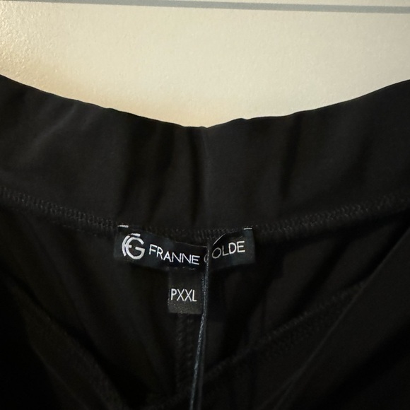 NEW Franne Golde Portofino Pant Wide Leg Black Petite XXL PXXL NWT - Picture 4 of 4
